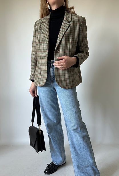 Pied de poule petite blazer