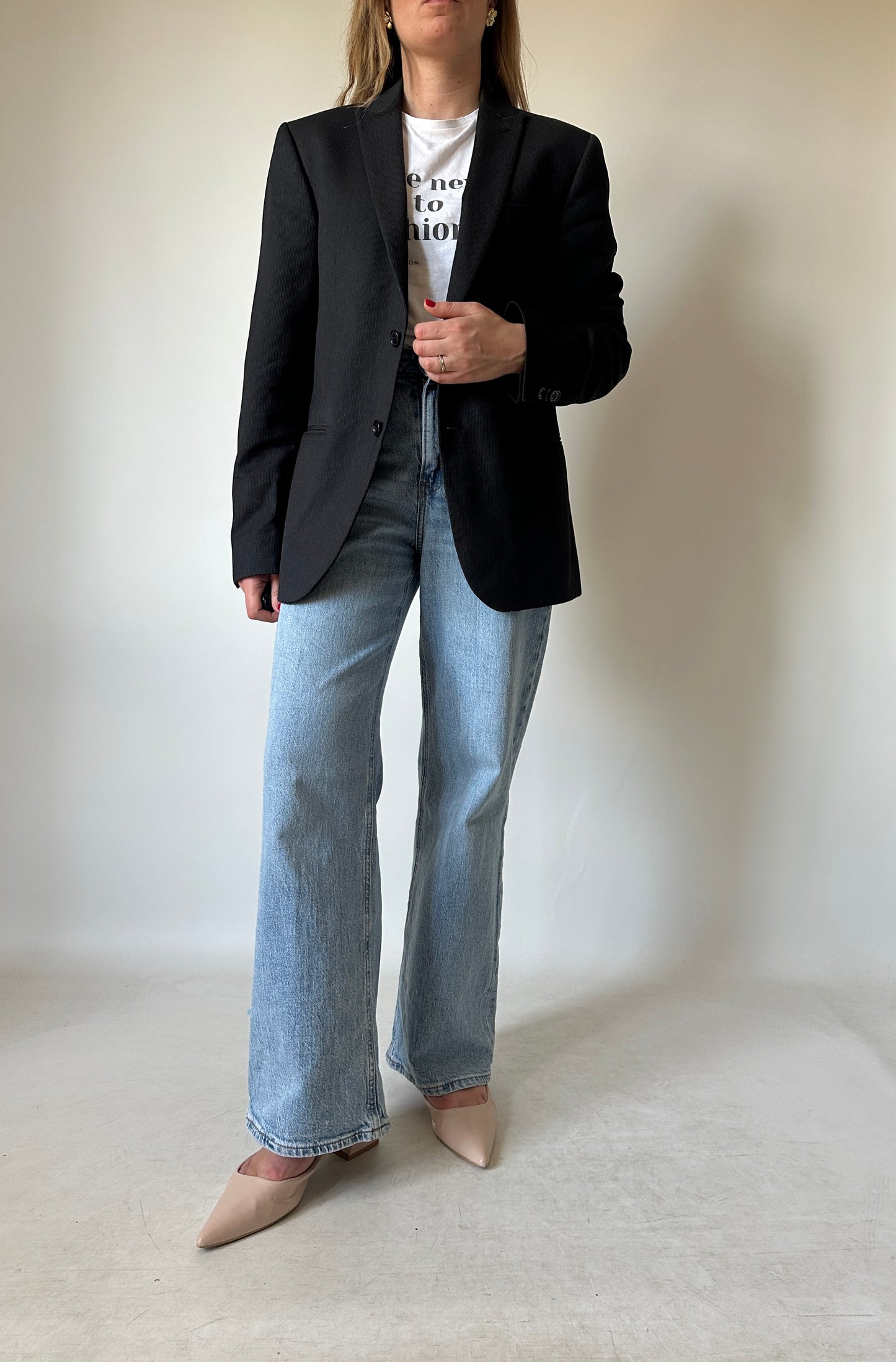Blazer petite fresco lana