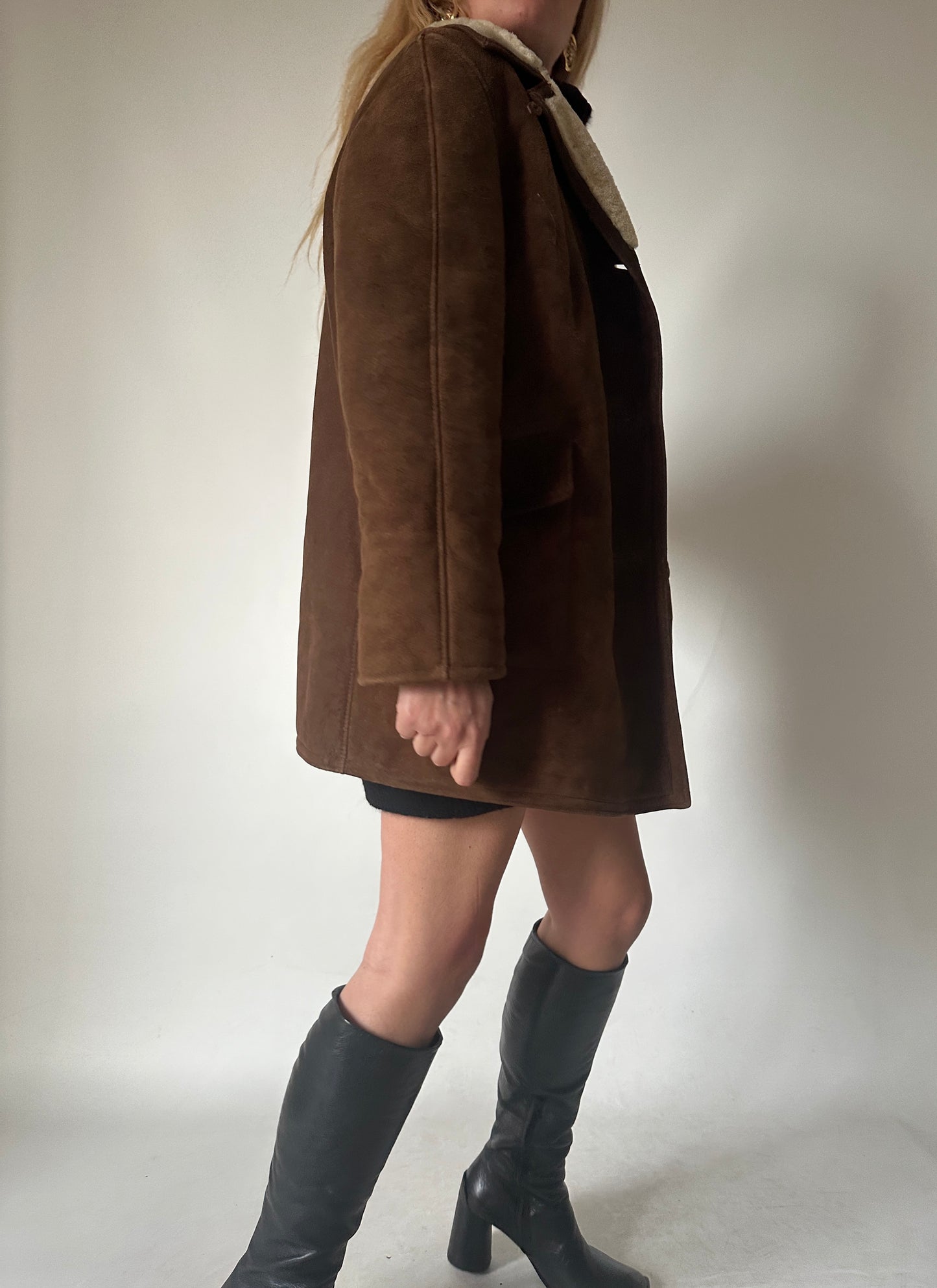Chocolate petite sheepskin