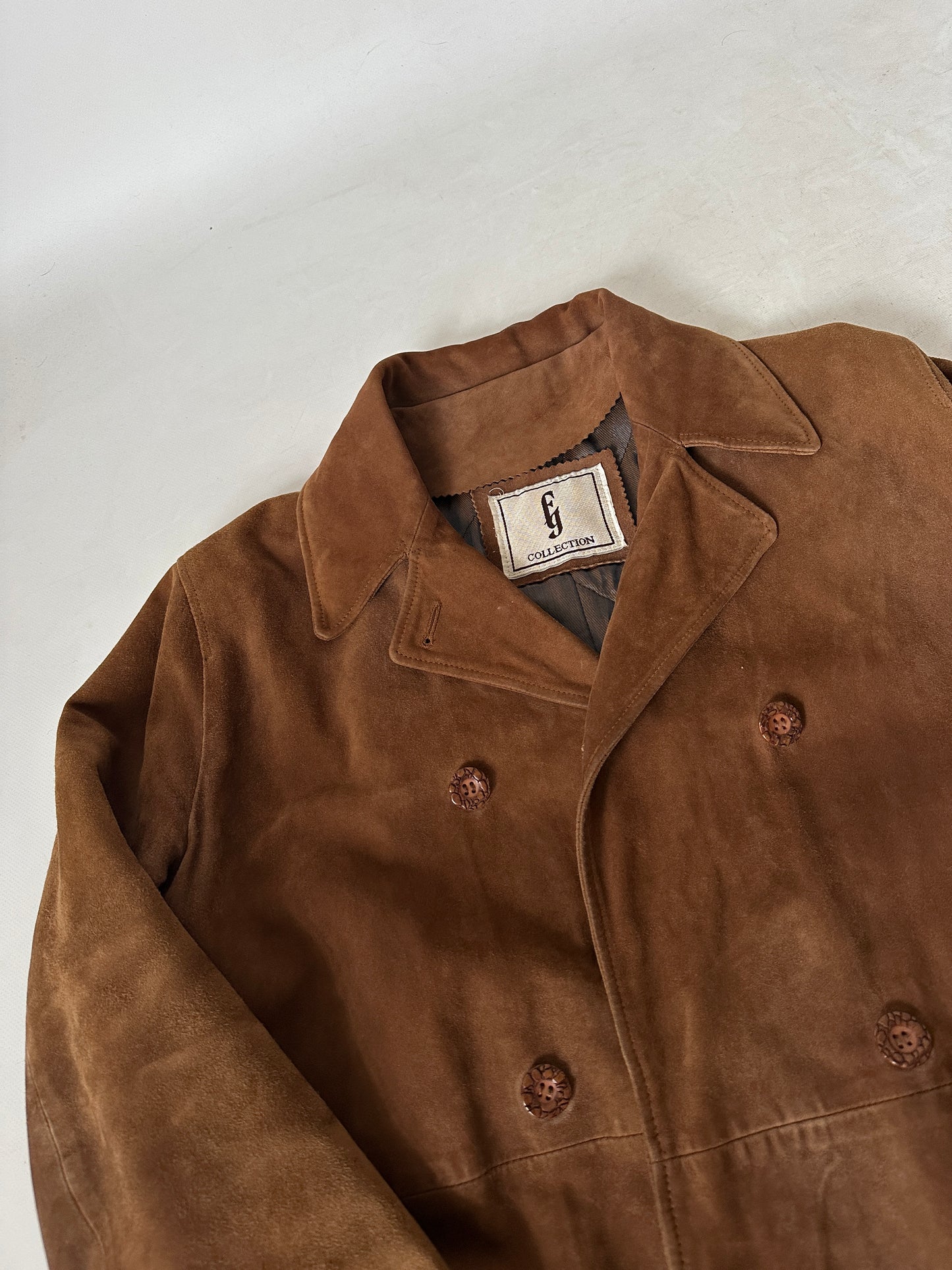 Chocolate real suede jacket