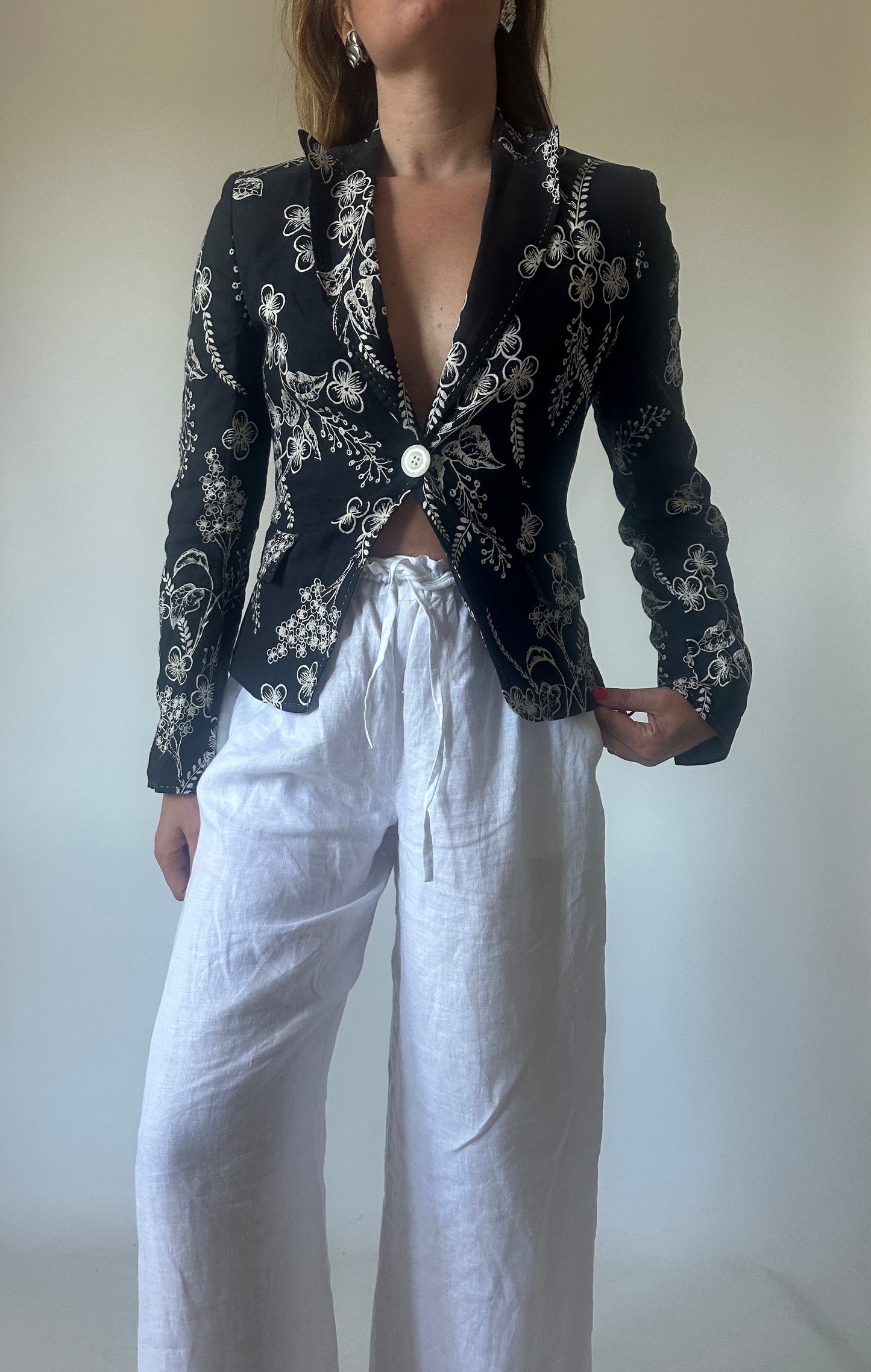 Blazer in puro lino pret-a-porter