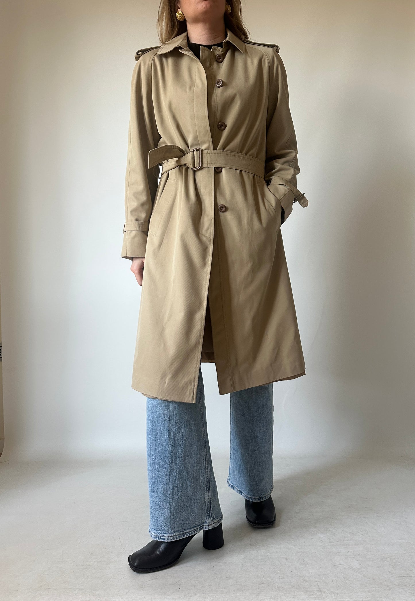 Camel passpartour spring trench