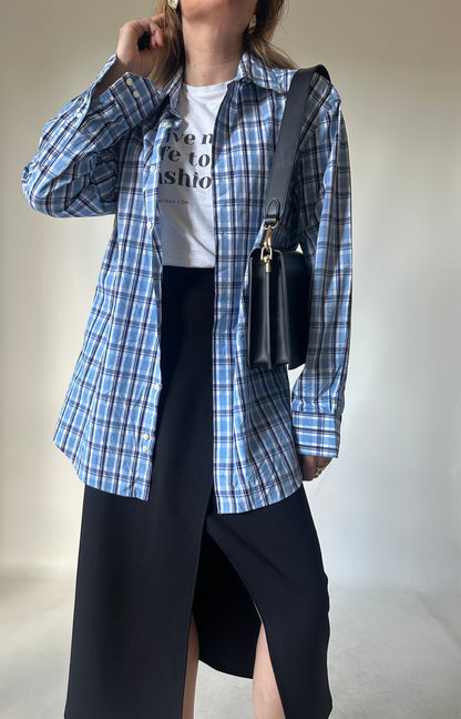 TOMMY HILFIGER tartan oversize shirt