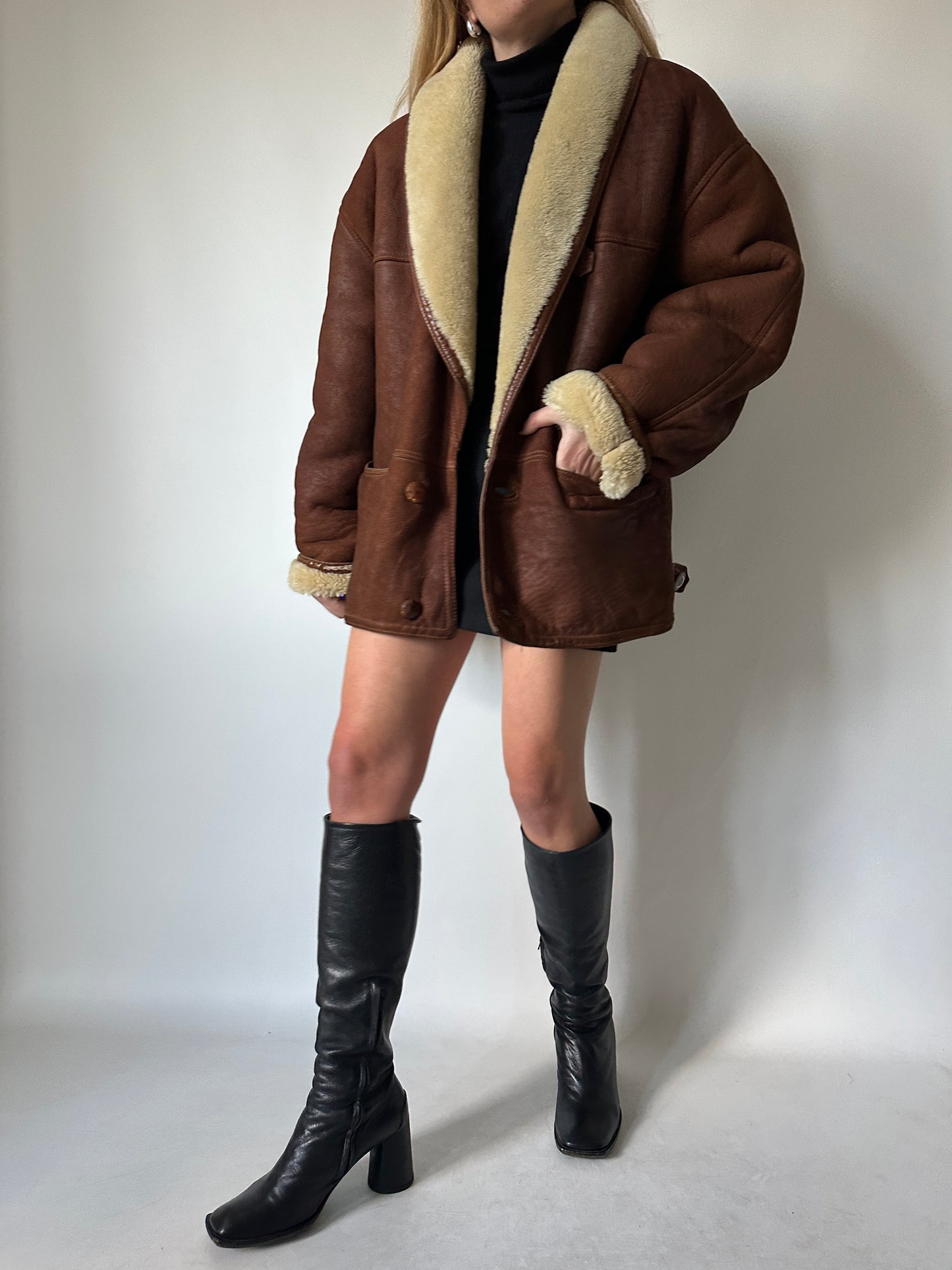 Brown perfect Shearling