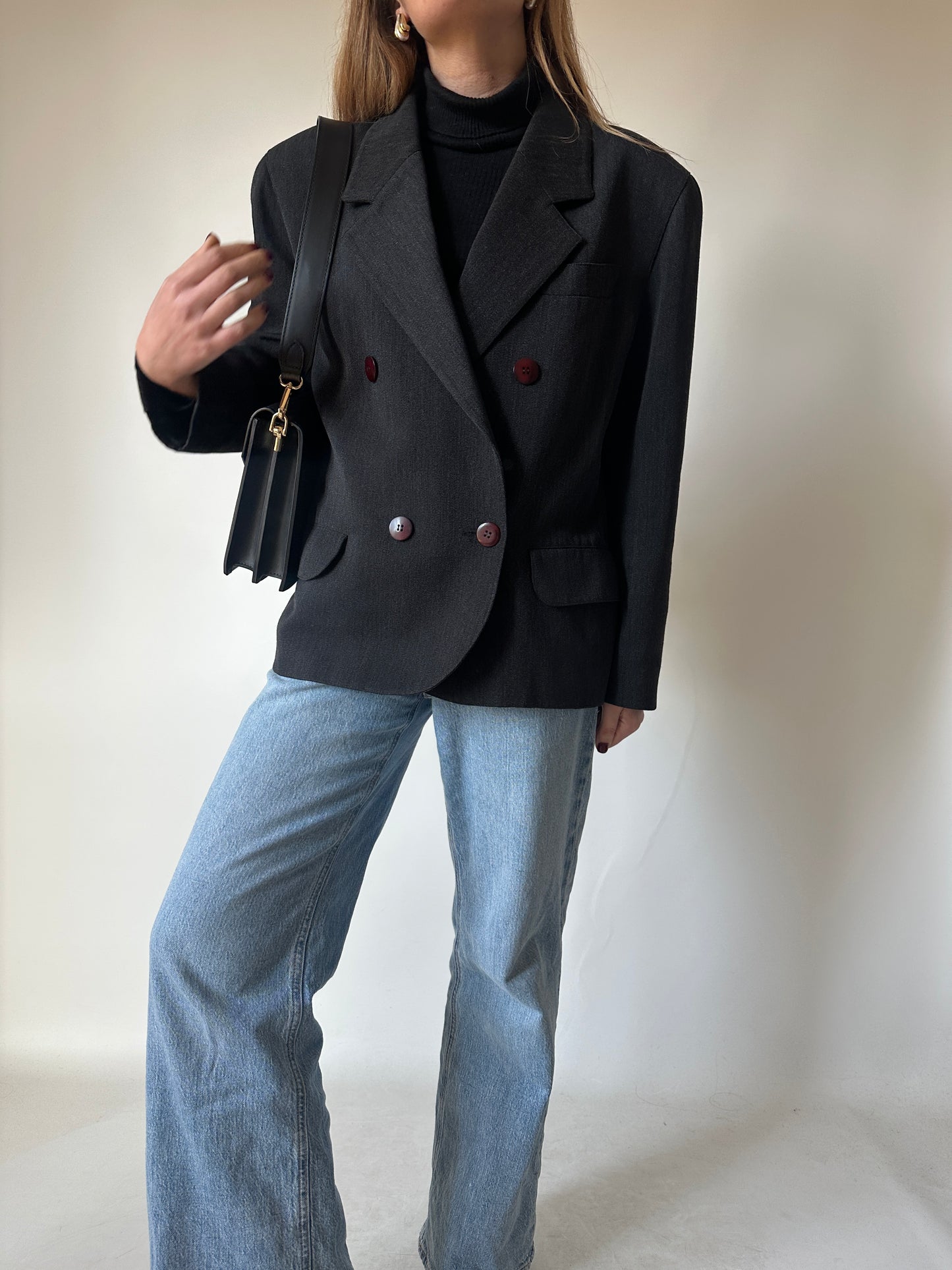 Made in Italy oversize wool blazer