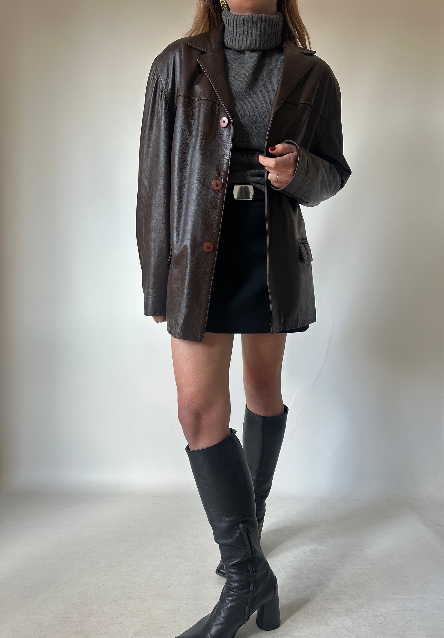 Dreamy chocolate leather jacket