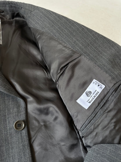 LEBOLE oversize light wool grey blazer