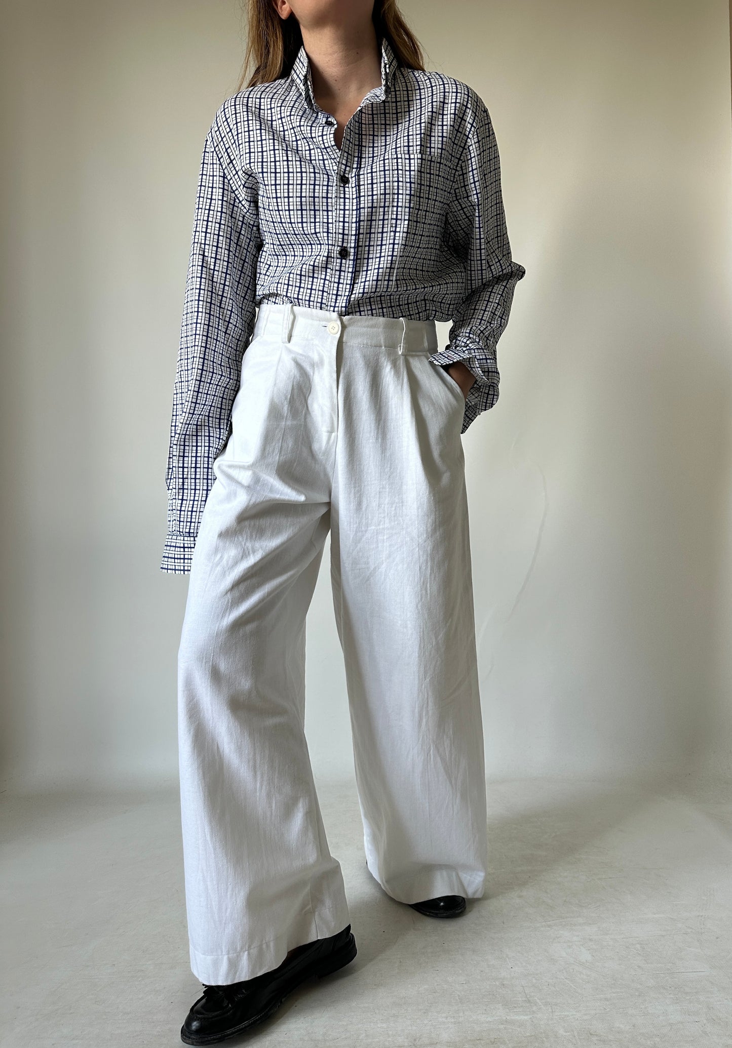 ARMANI tartan cotton shirt
