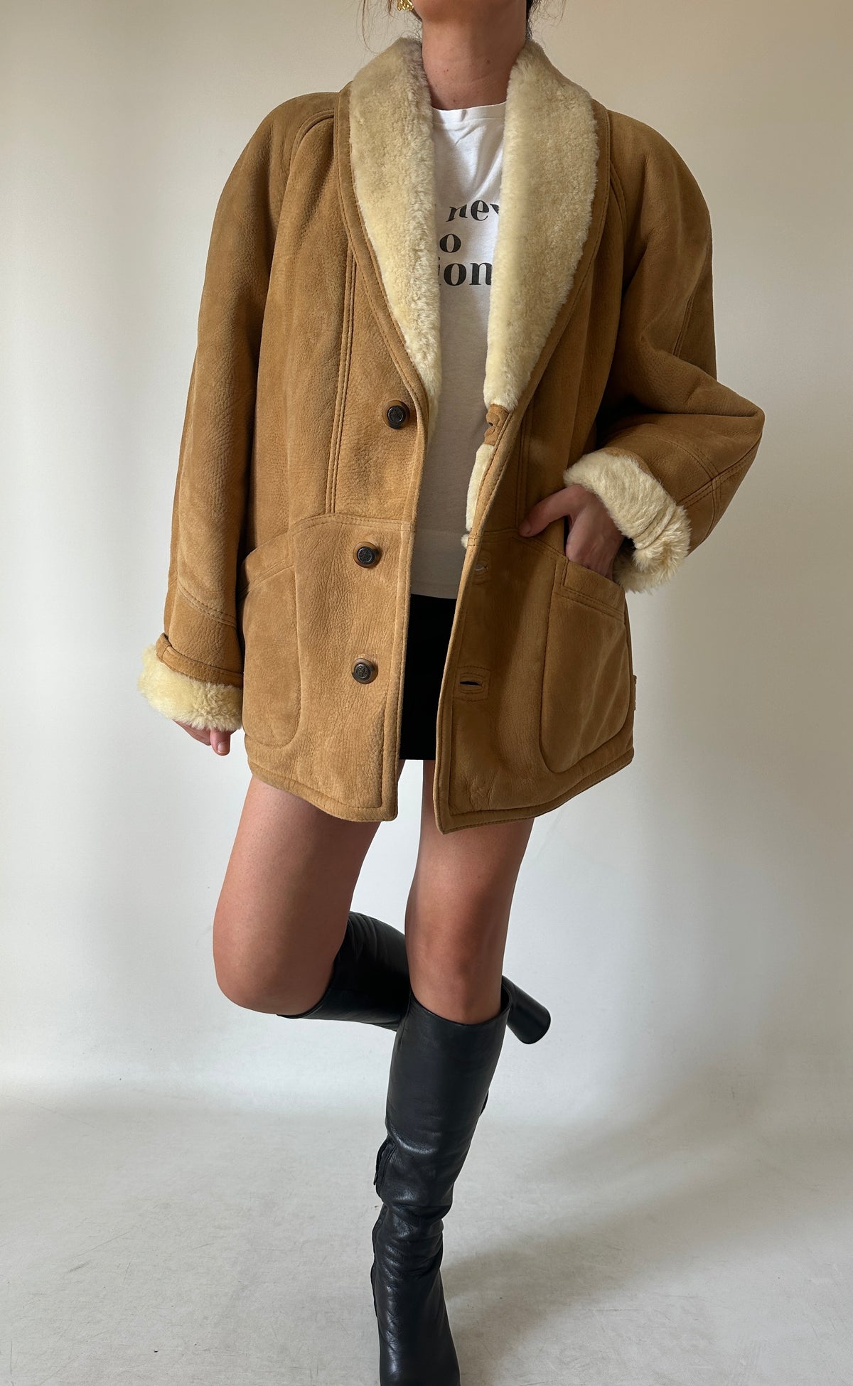 Honey petite Shearling
