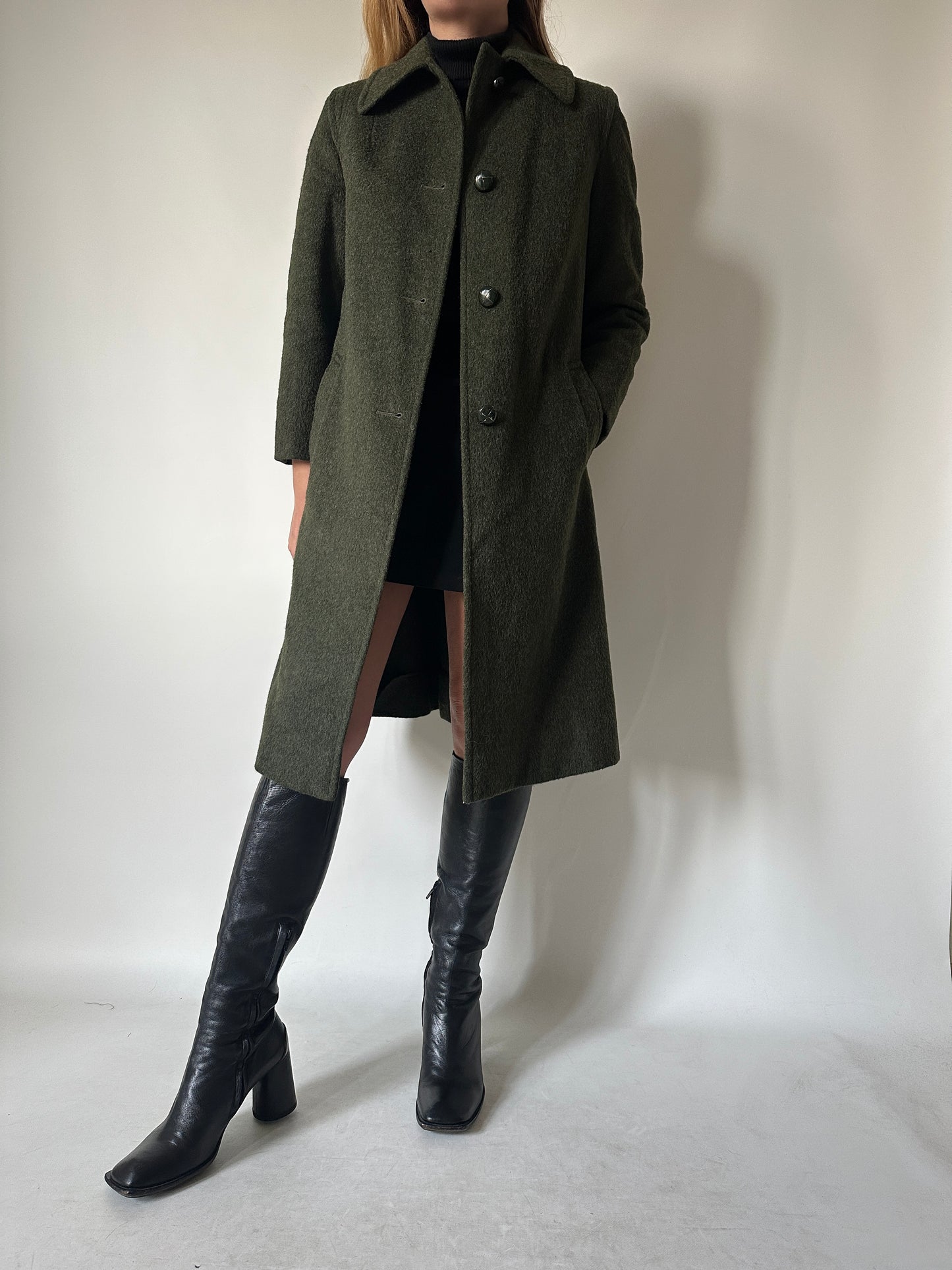 Wool and alpaca petite Loden