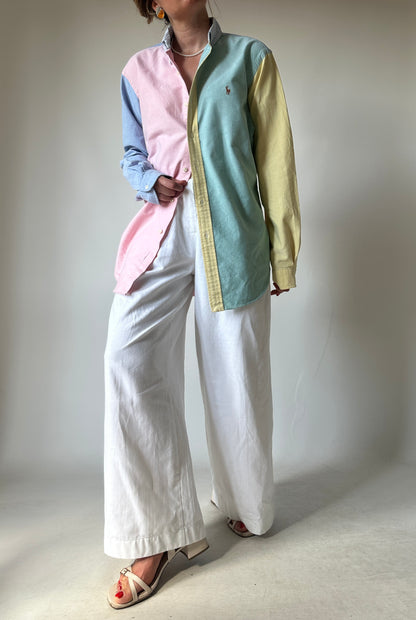 RALPH LAUREN unique patchwork shirt