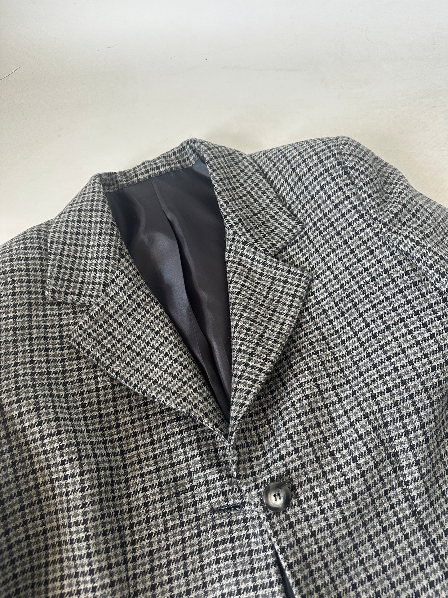 Pied de poule grey wool blazer