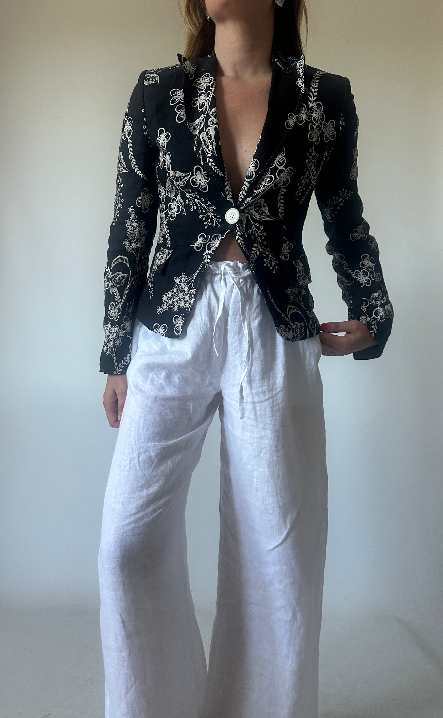 Blazer in puro lino pret-a-porter