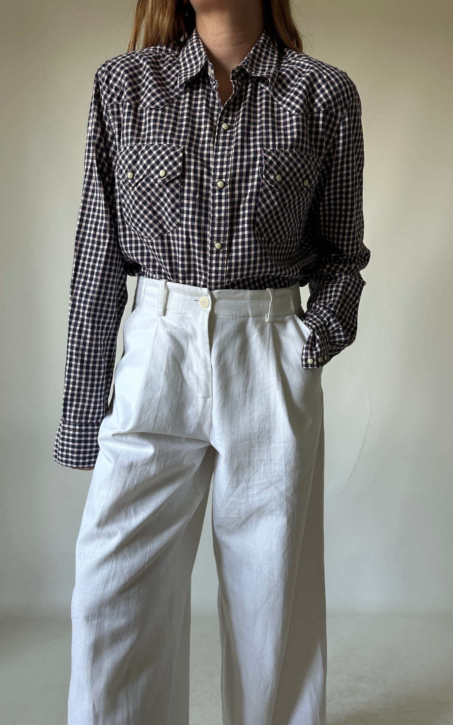 LEVI'S vichy cotton shirt