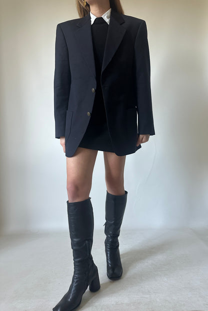 Blazer navy in fresco lana leggera