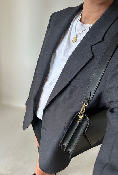 Grey oversize blazer