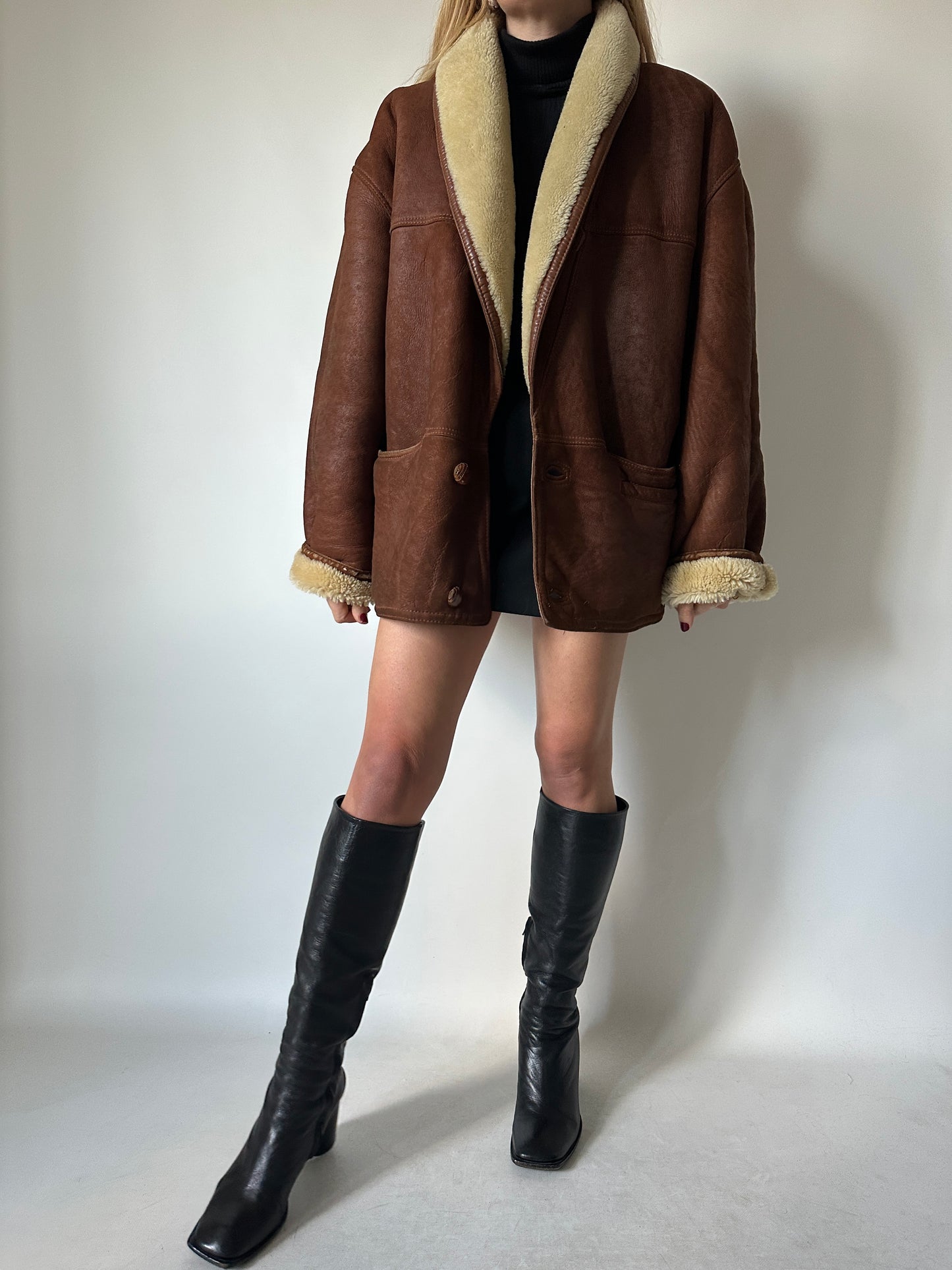 Brown perfect Shearling