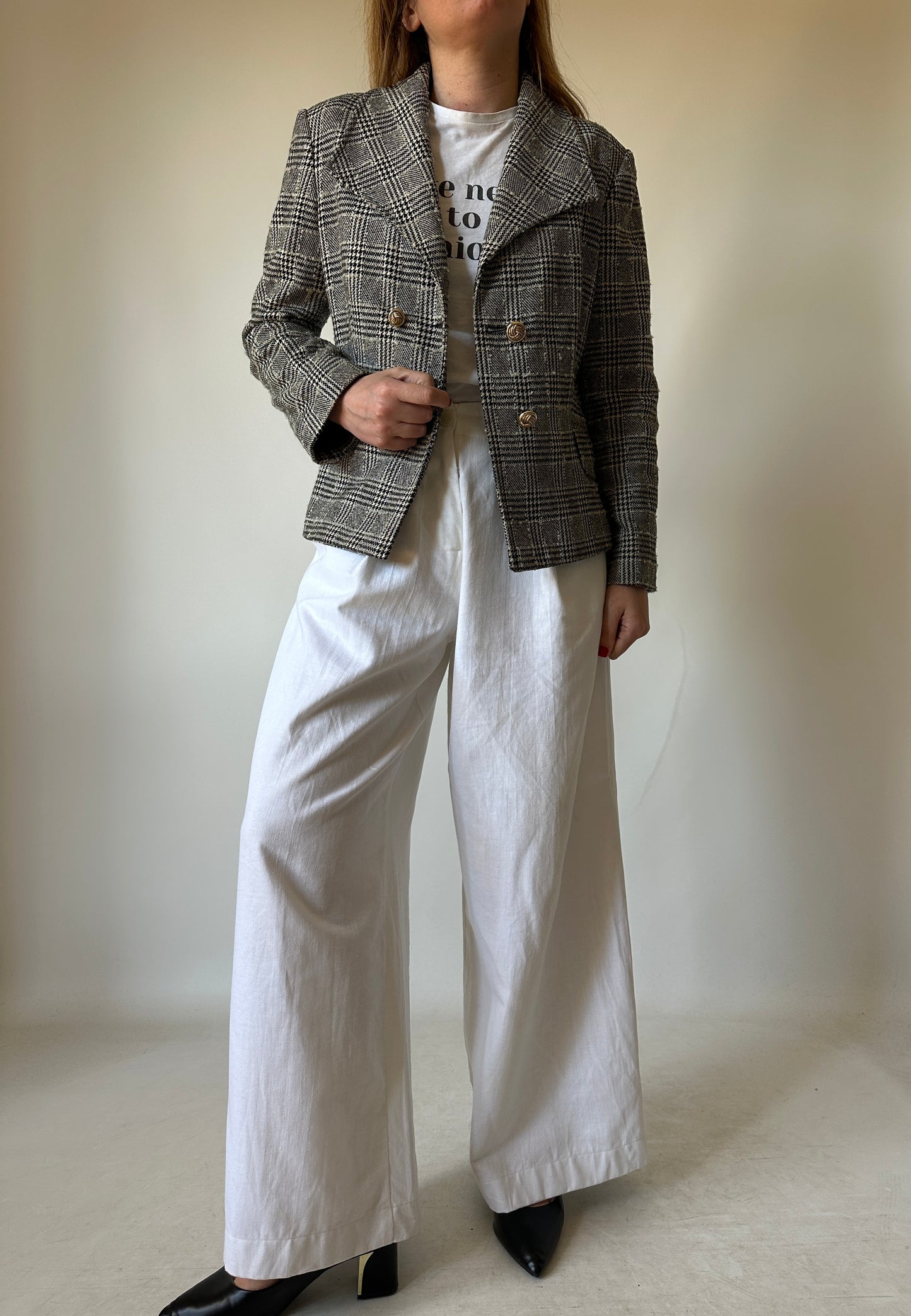 Blazer in fresco lana bouclè