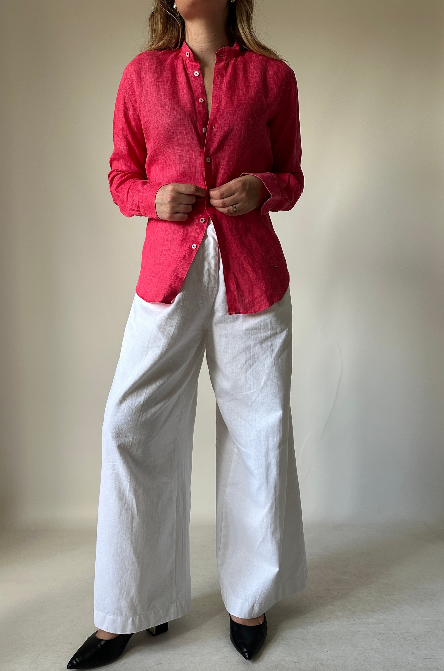 Strawberry 100% linen shirt