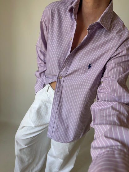 RALPH LAUREN pink striped shirt