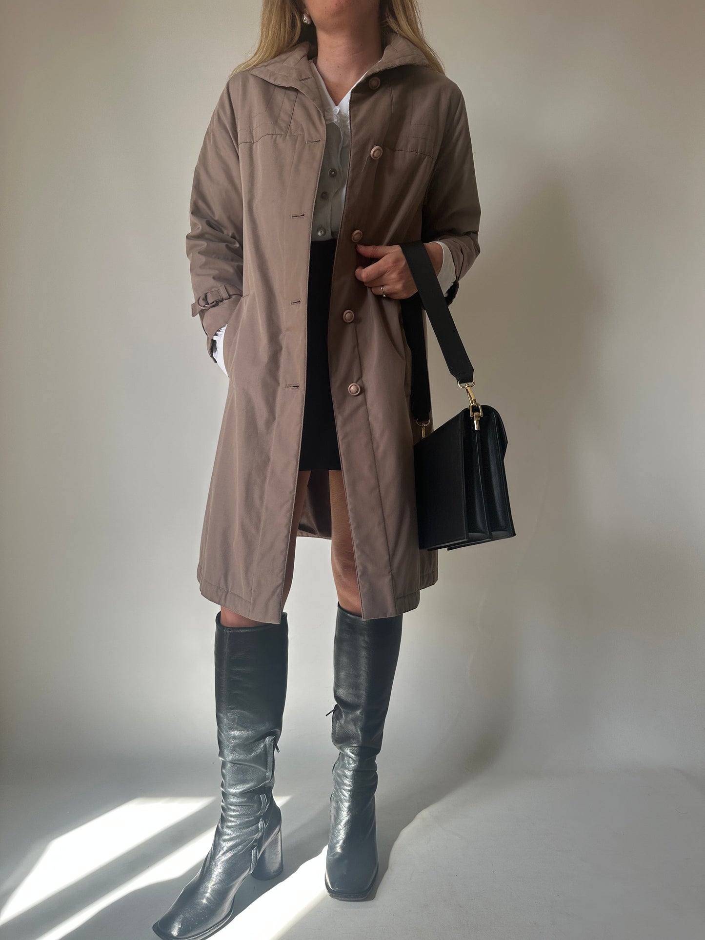 Tortora slim trenchcoat