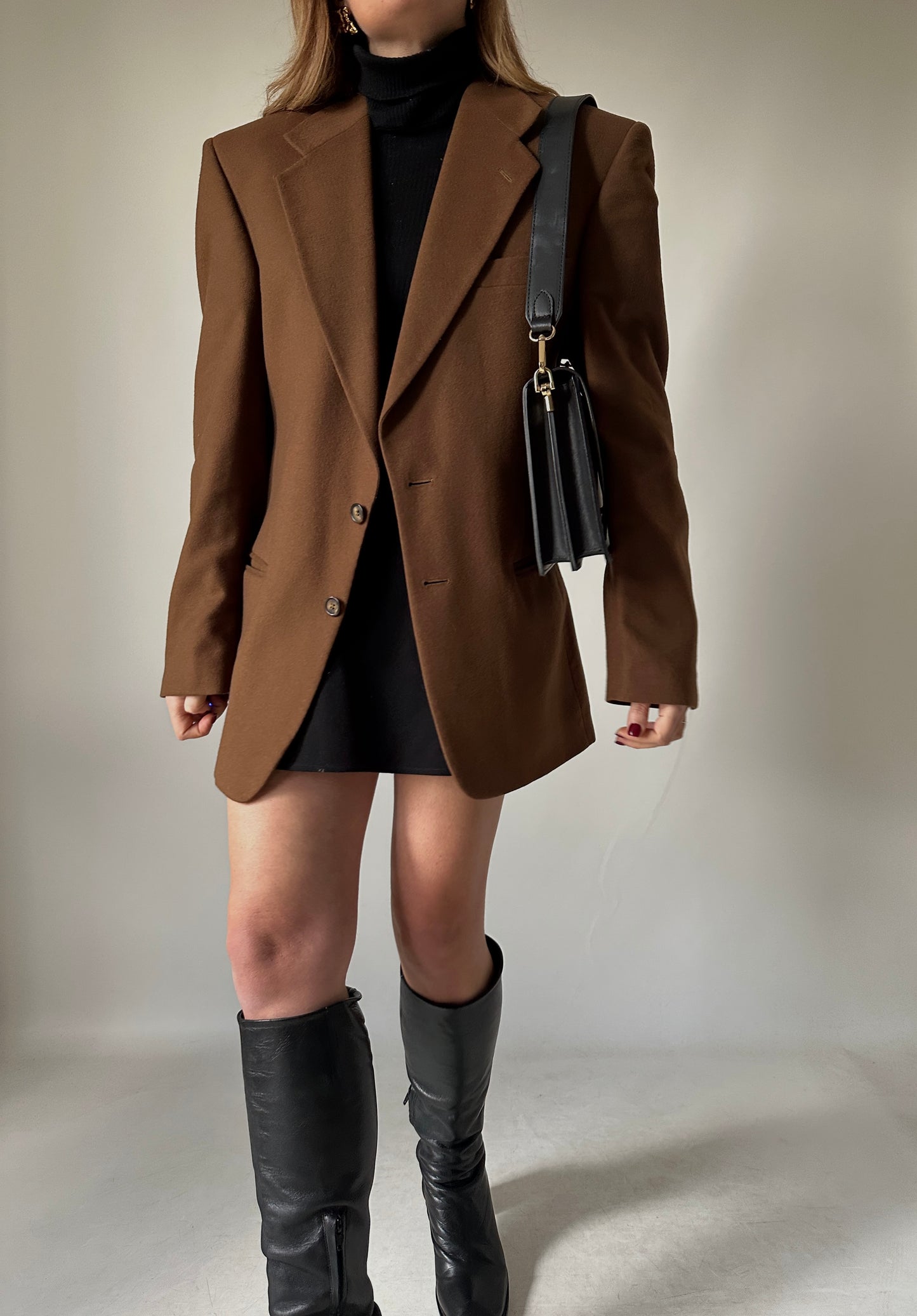 High quality wool camel blazer