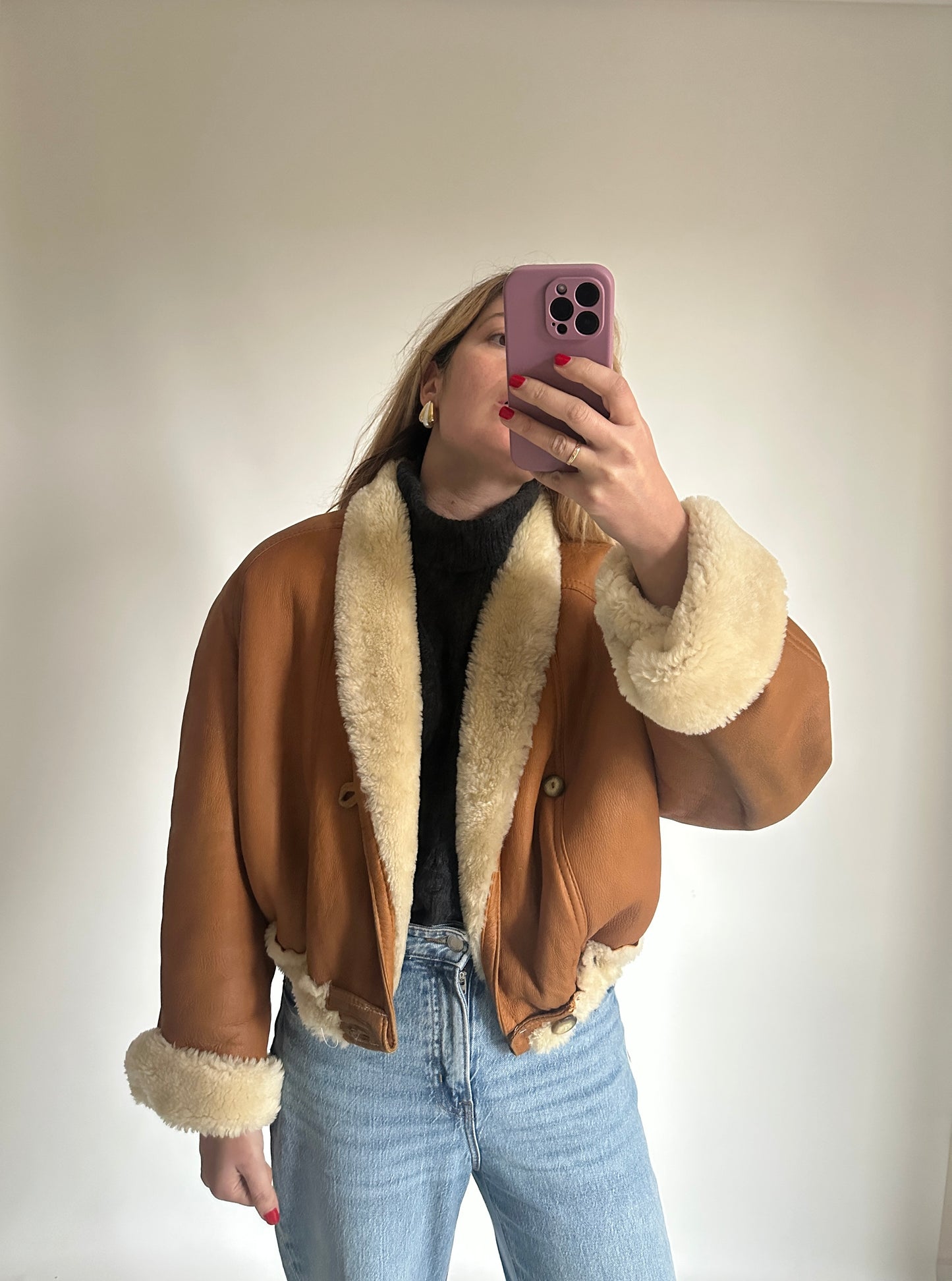 Caramel petite Shearling