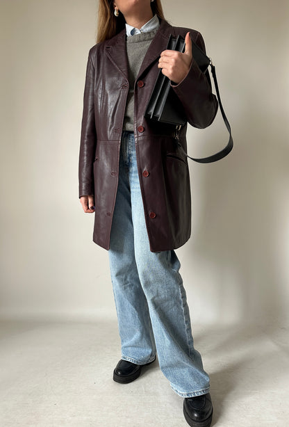 Vinaccia unique leather trench