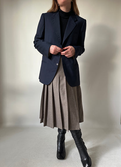 Made in Italy light wool navy blazer