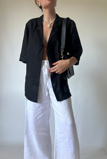 MARINA RINALDI 100% linen shirt jacket