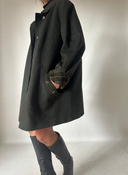 Wool and alpaca green loden
