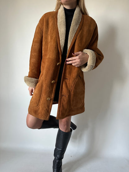 Caramel original suede Shearling
