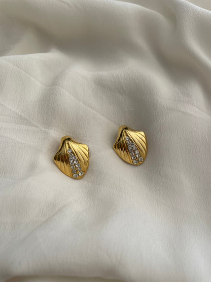 Orecchini conchiglia con brillanti