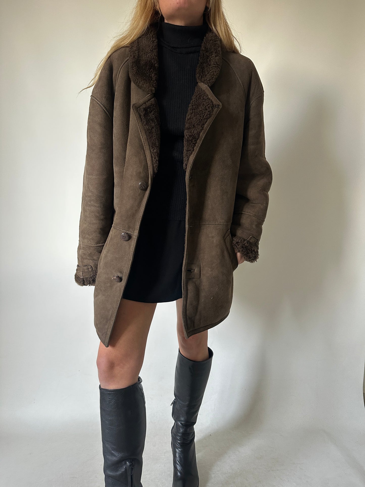 Chocolate passpartour Shearling
