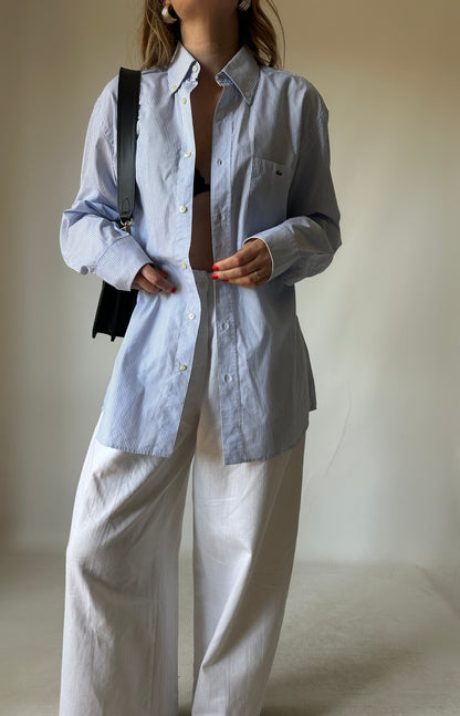 LA COSTE striped blue shirt