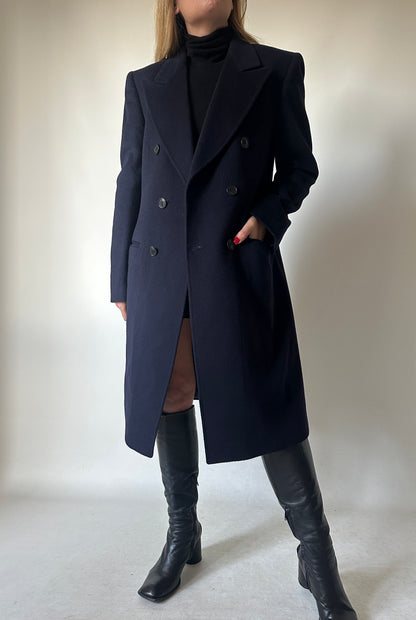 Luxury cachemire navy coat