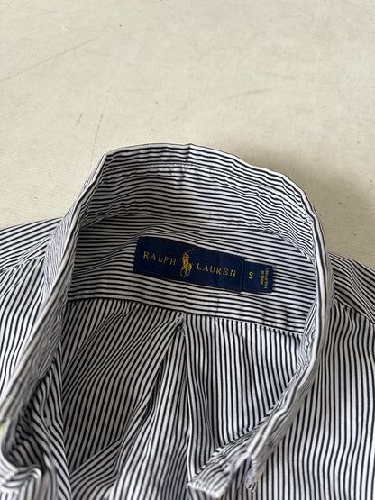 RALPH LAUREN black striped petite shirt