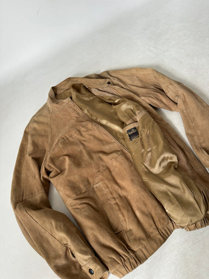 Spring suede bomber