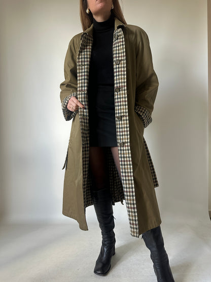 Trench cappottino double-face