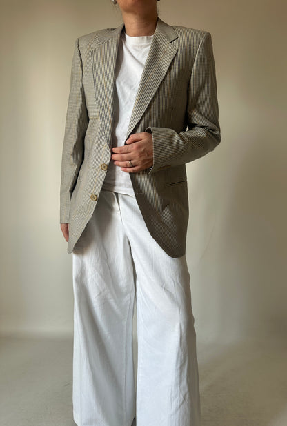 Prince of Wales beige petite blazer