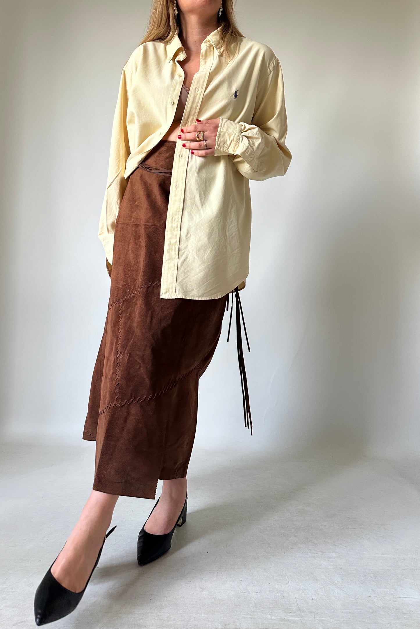 RALPH LAUREN butter yellow shirt - nuova con etichetta