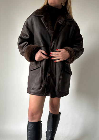 Chocolate beautiful Shearling