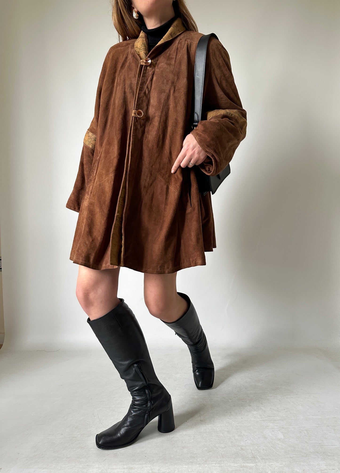 Alviero Martini real suede brown jacket