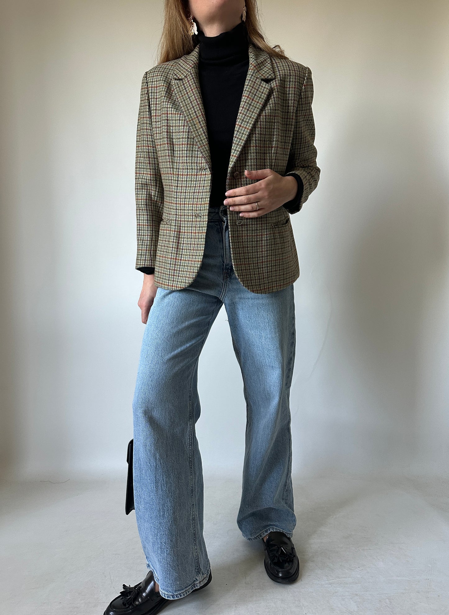 Pied de poule petite blazer
