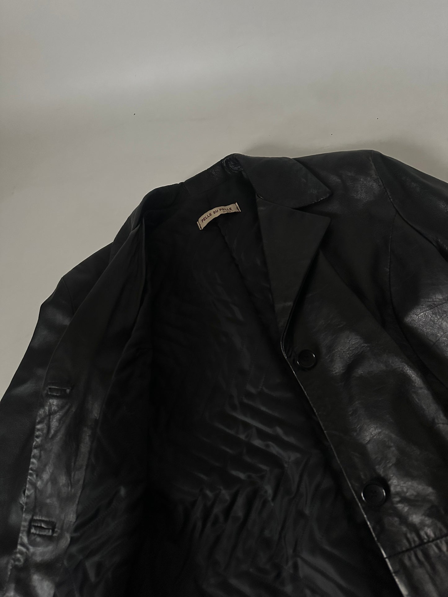 Giacca minimal in pelle