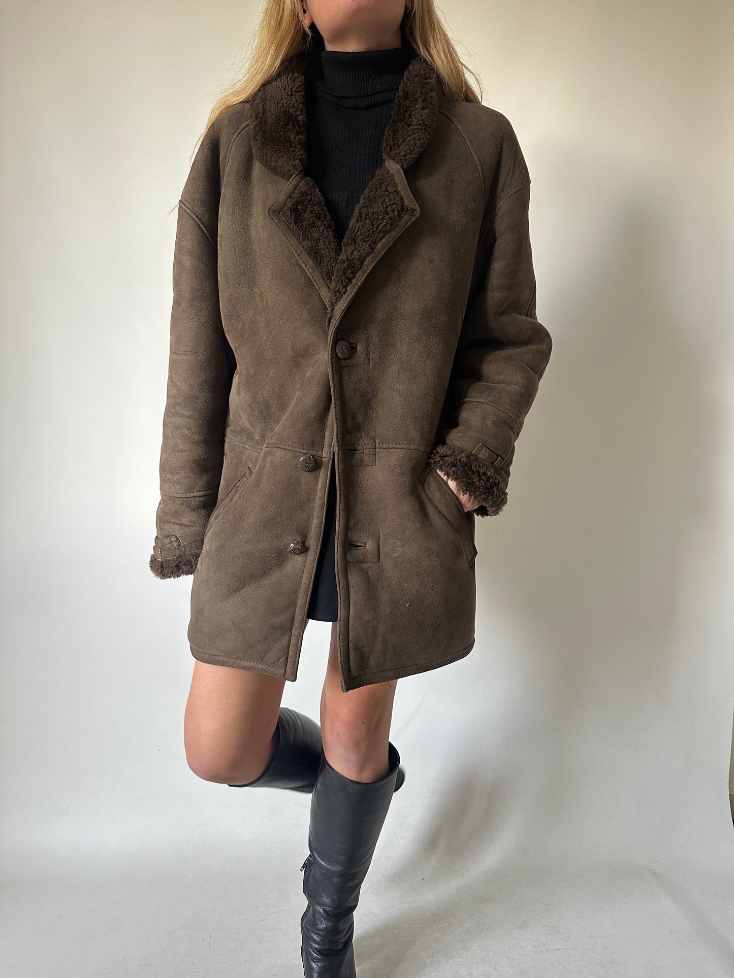 Chocolate passpartour Shearling
