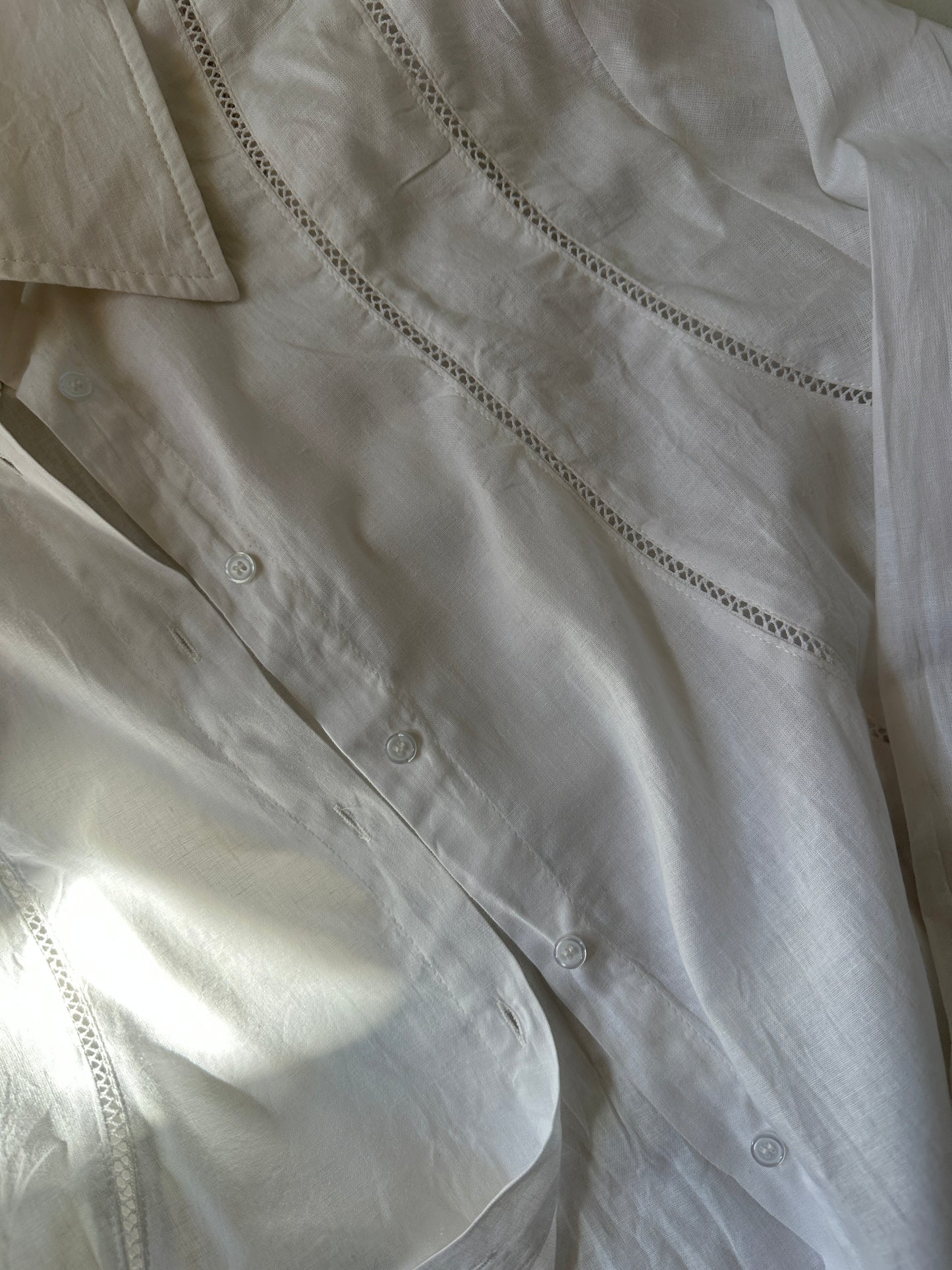 Linen and cotton white shirt