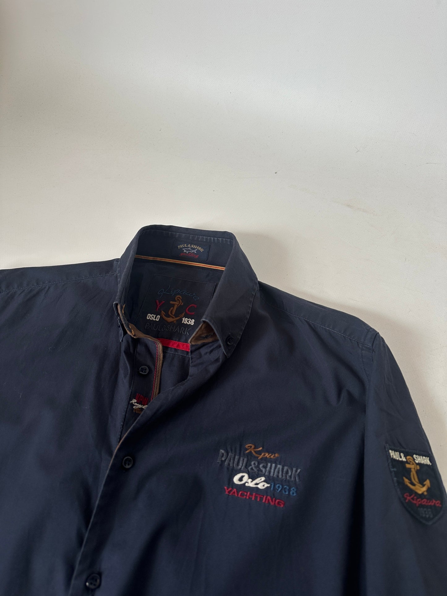 Paul & Shark navy slim shirt