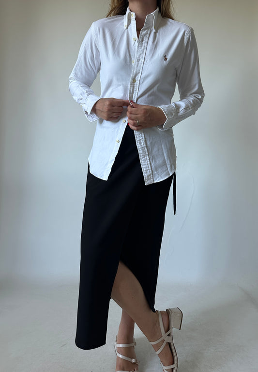 RALPH LAUREN white petite shirt