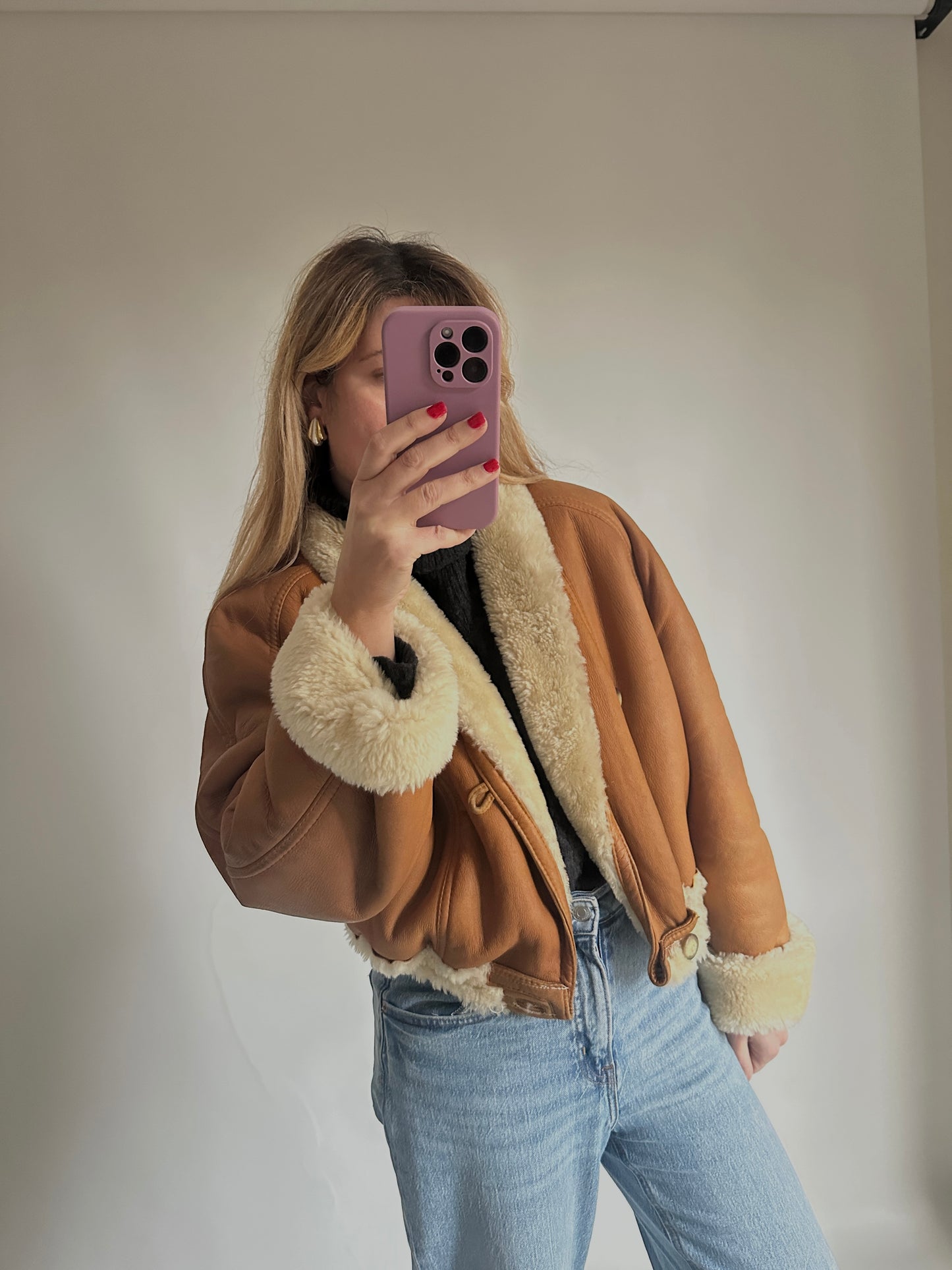 Caramel petite Shearling